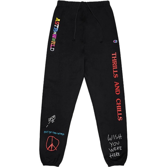 Travis Scott x ATROWORLD Sweatpants - Picture 1 of 2